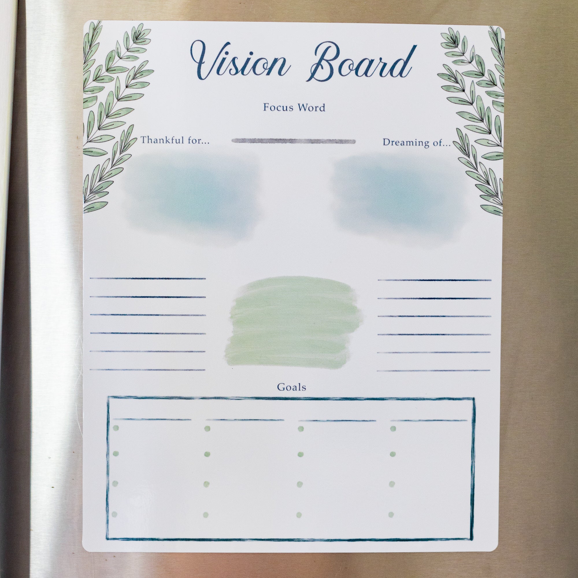Dry Erase Vision Board for Fridge 11x14 Magnetic Goal Board – The Living  Family